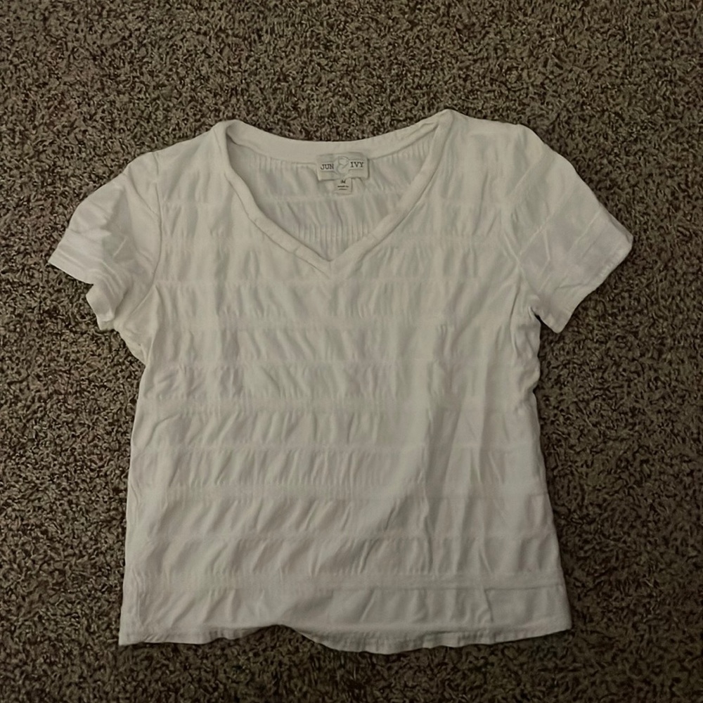 White textured top